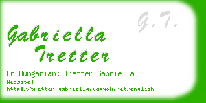 gabriella tretter business card